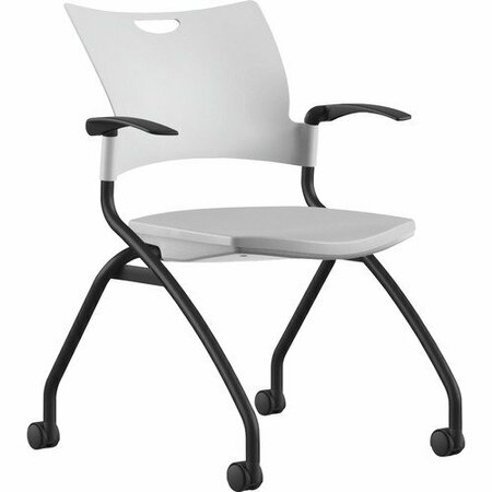 9TO5 SEATING CHAIR, NSTNG, PLSTC, WE/BK NTF1320A12BFP05